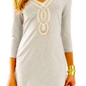 Lilly Pulitzer Clarkson French Terry Dress Gray Size XS